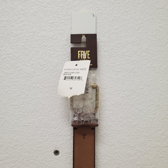 Frye Embellished Brown Leather Belt - Picture 7 of 11